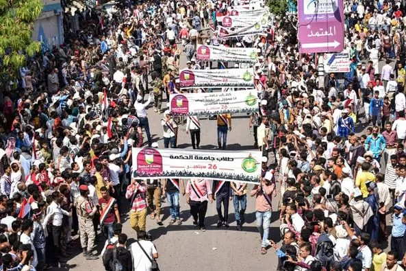 حضور بارز لجامعة الحكمة بتعز في المهرجان الكرنفالي الحاشد إحتفاءًا بذكرى ثورة 26 سبتمبر الخالدة