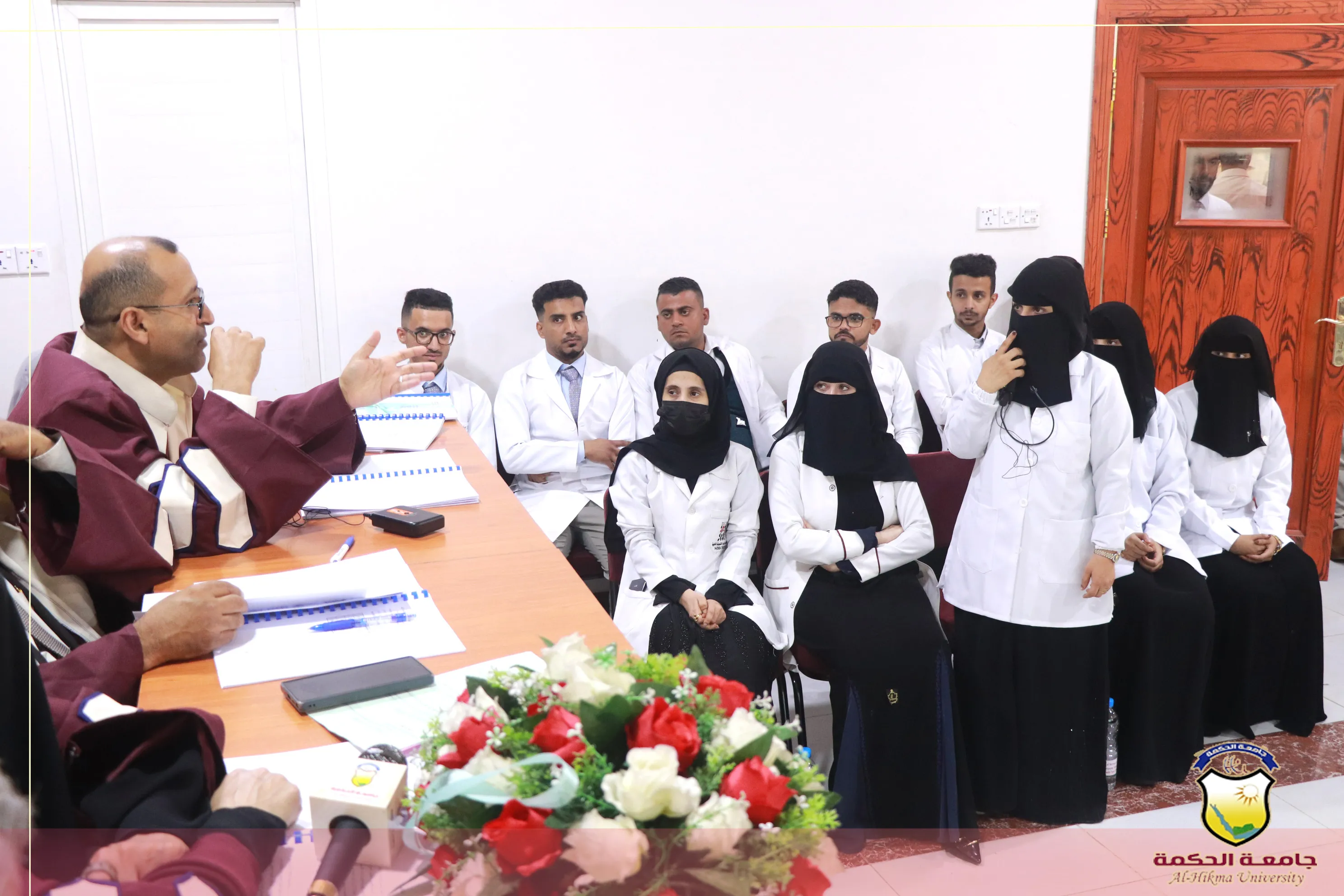 The Faculty of Medical Sciences, under the auspices of the Presidency of Al-Hikma University, is conducting the second scientific conference to present the graduation research of the second cohort from the Department of General Medicine and Surgery.