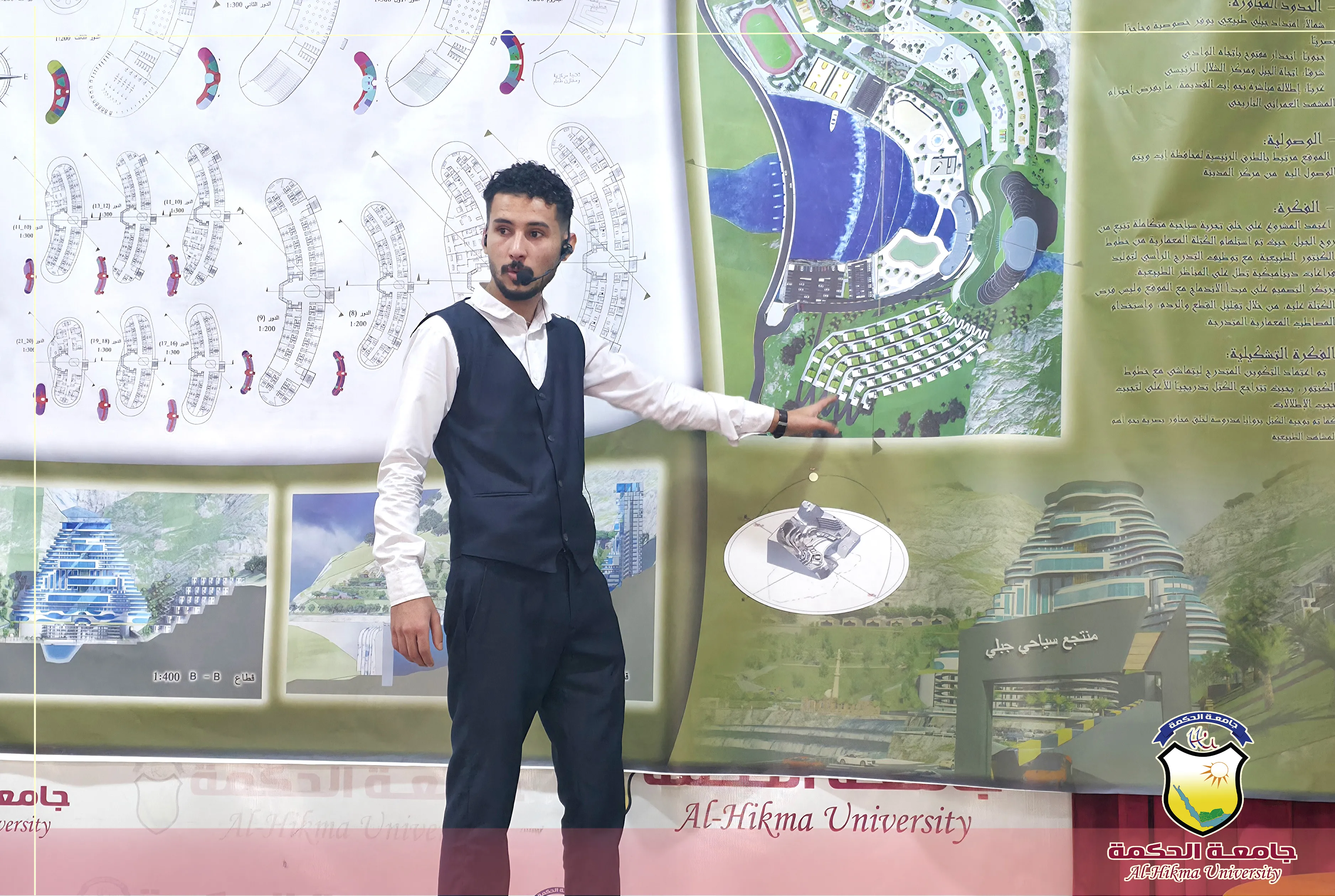 قسم الهندسة المعمارية بكلية العلوم والهندسة في جامعة الحكمة تُقيم المناقشات العلنية لمشاريع تخرج طلاب الدفعة الرابعة